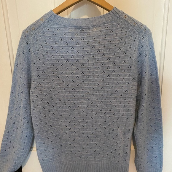 J crew sweater. Blue. Size medium. Worn once - Picture 5 of 10